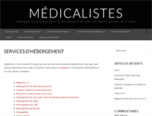 Tablet Screenshot of medicalistes.org